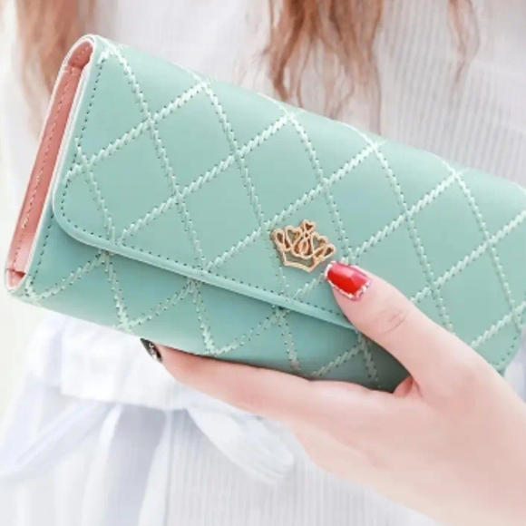 Handbags - ❤️Fashionable Argyll Plaid Trifold Wallet, Faux Leather with Snap Closure